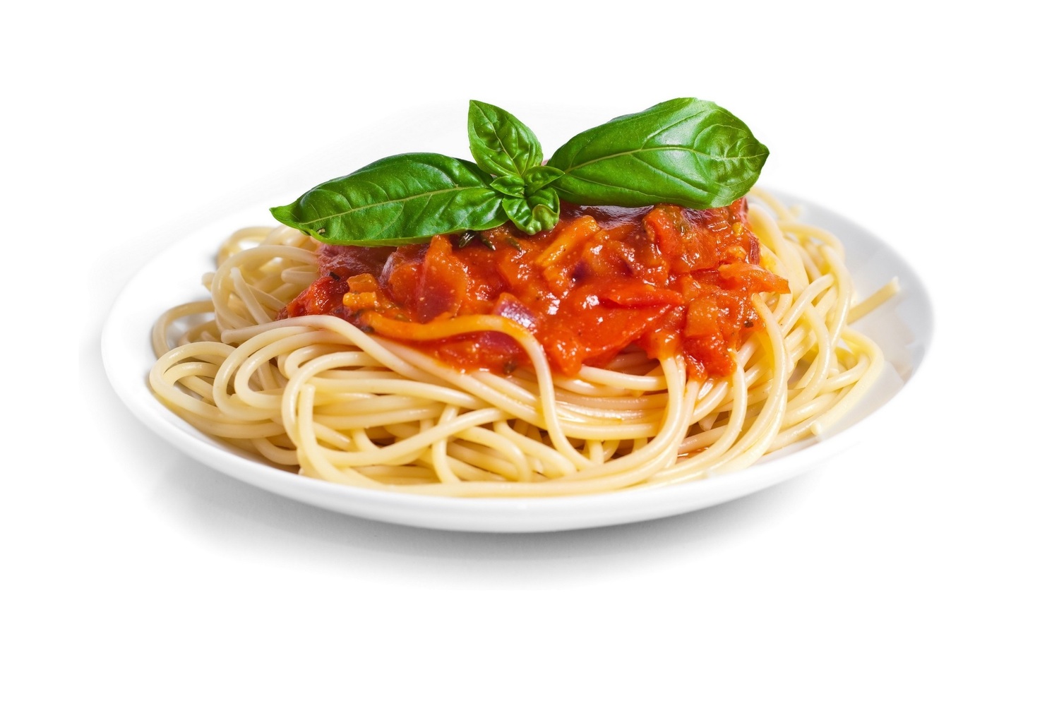 Спагетти с куриным соусом
